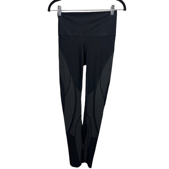 Lululemon Mapped Out High Rise Tight Black Glacier Grey Women's 6 Sense Knit - Picture 2 of 10